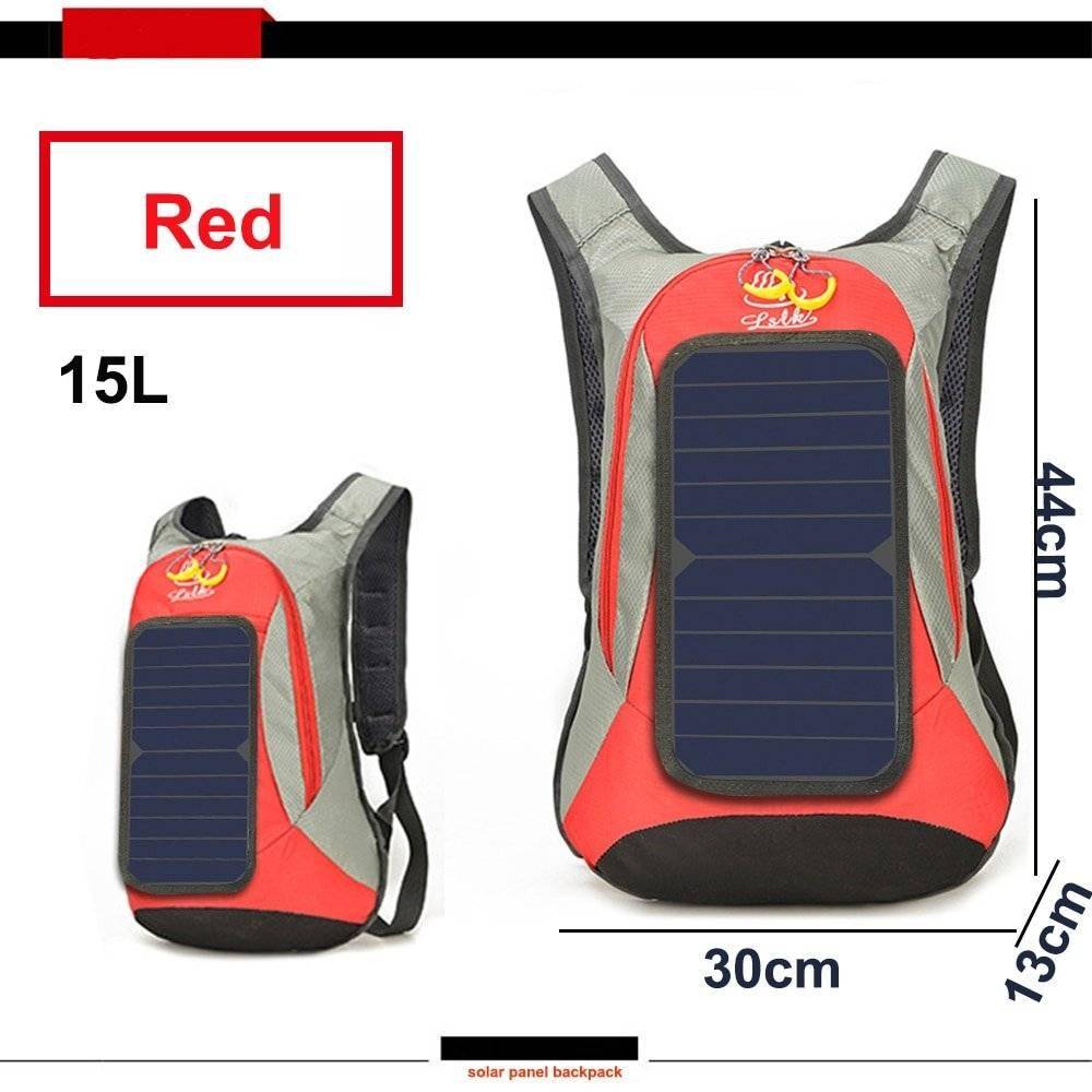 Compact Backpack with Solar Panel