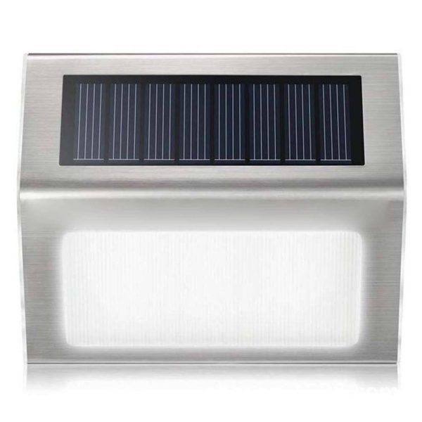 Outdoor Stainless Steel Solar Garden Lamps 4 pcs Set Home & Garden Lights & Lighting 061330ff83c078d1804901: White Light